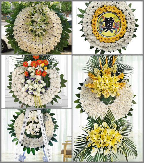 安徽滁州市凤阳县刘府镇光明村花圈速递